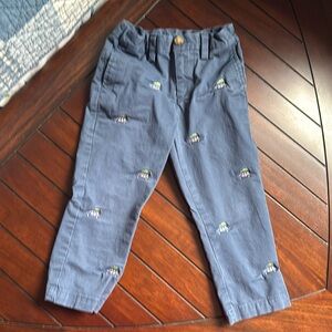 Vineyard Blue holiday pants size 3T